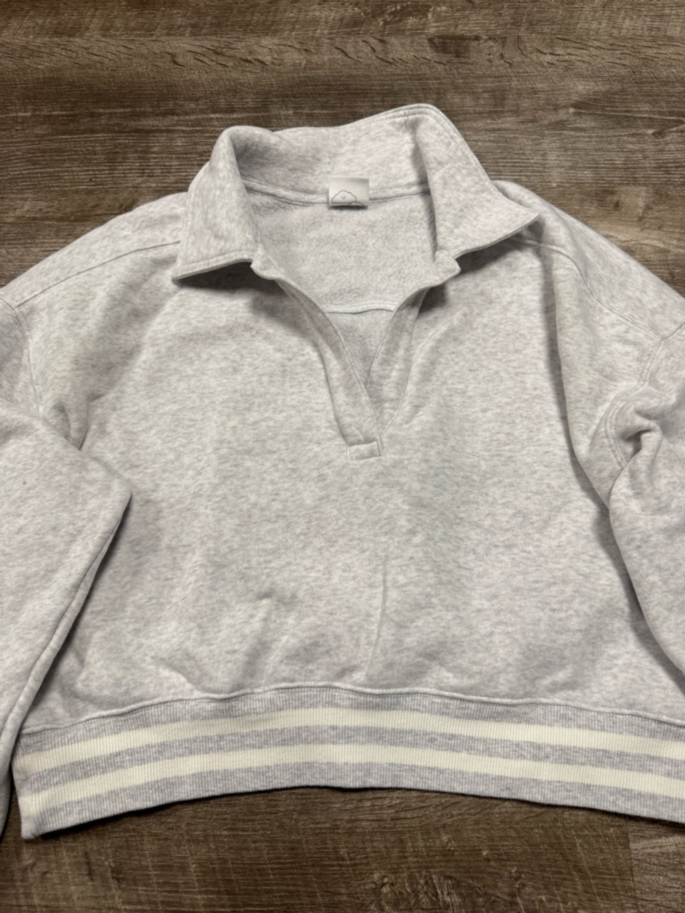 OFFLINE By Aerie Cloud Fleece Polo Sweatshirt Size Small - Picture 3 of 8
